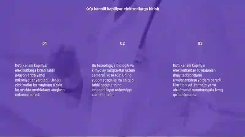 Ko'p kanalli kapillyar elektrodlar 3