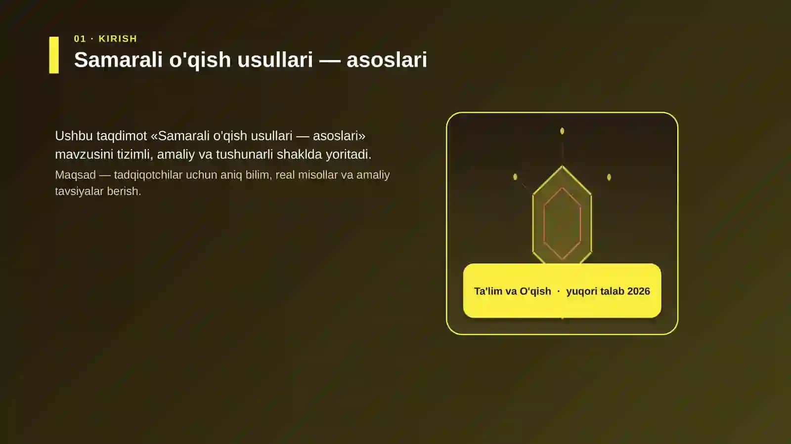 Samarali o'qish usullari — asoslari 3