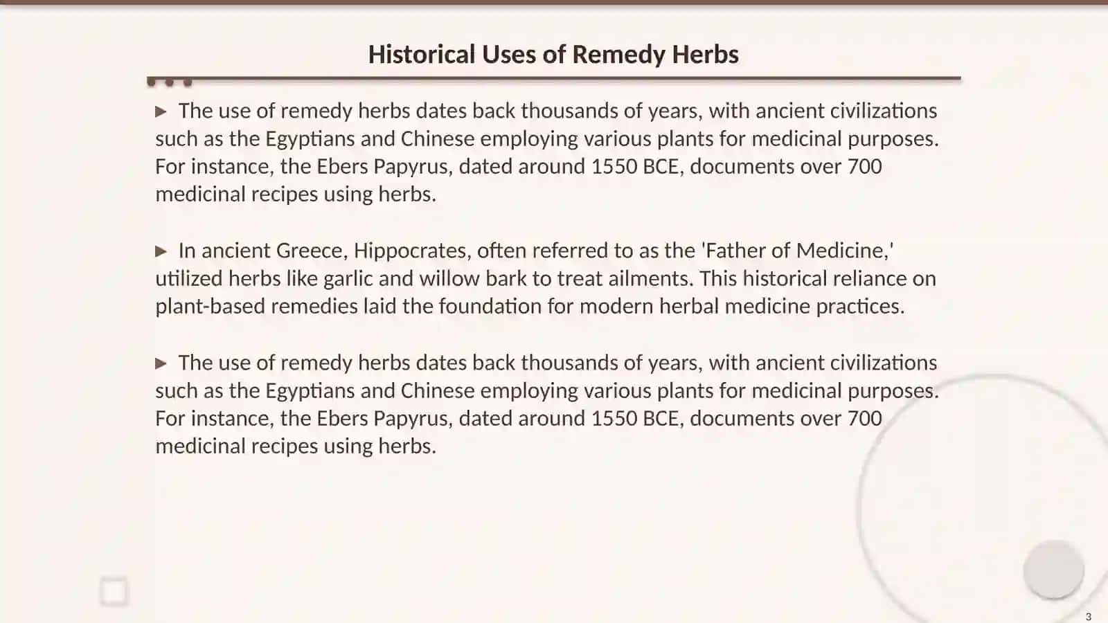 Remedy herbs 3