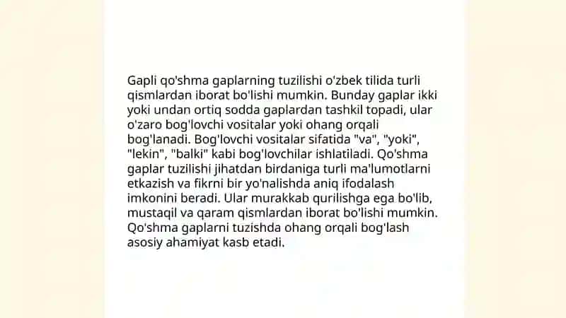 Ergash gapli qòshma gaplar 3