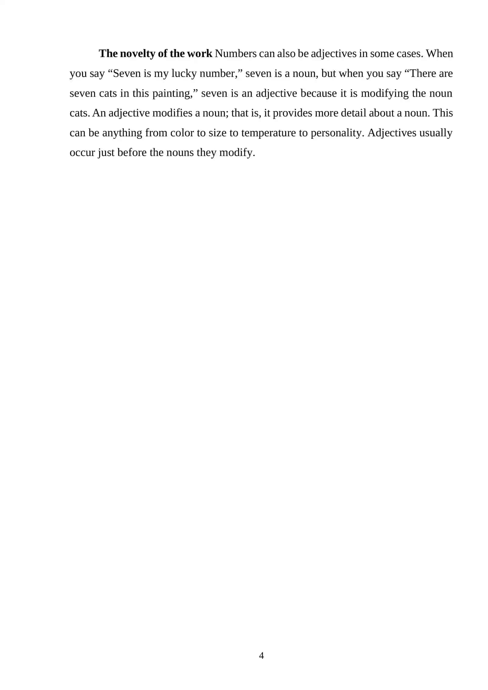 ADJECTIVES AND THE ADJECTIVAL GROUP 3