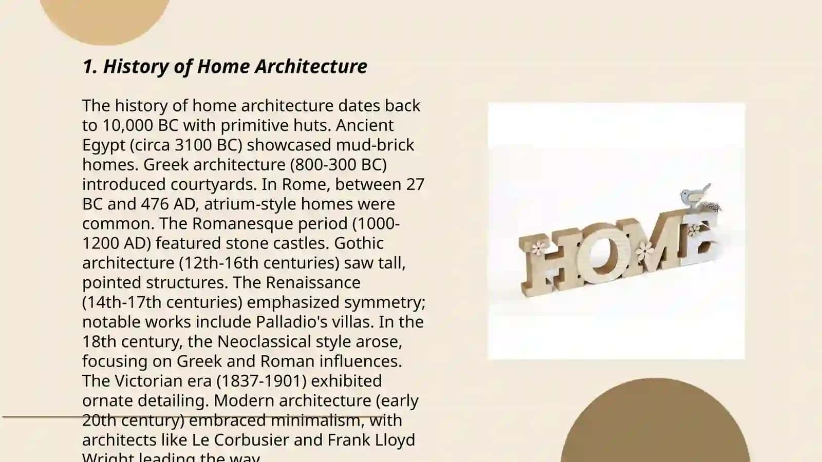 History of Home Architecture 3