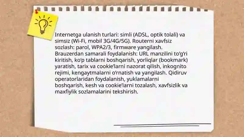 Internetdan amaliy foydalanish 3