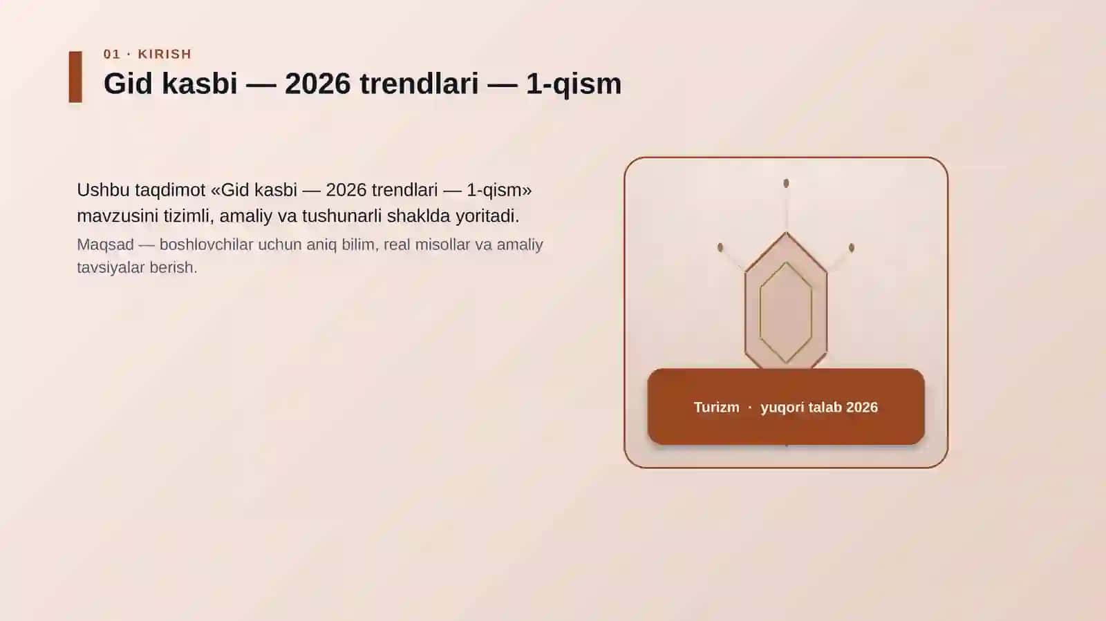 Gid kasbi — 2026 trendlari — 1-qism 3