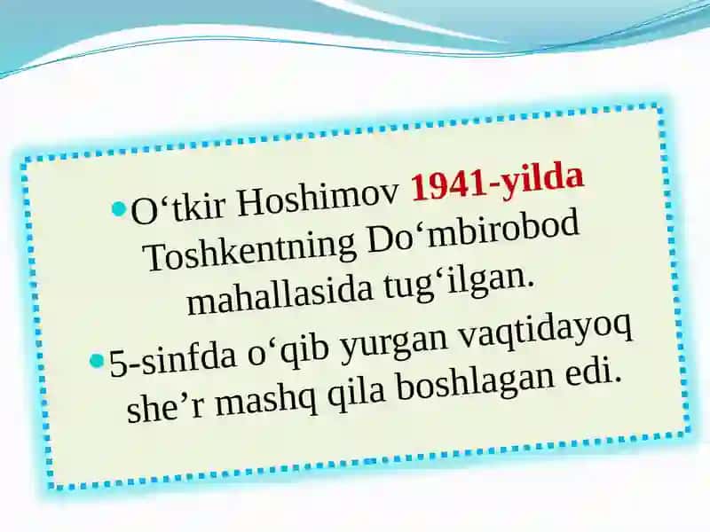 O`TKIR HOSHIMOV 3