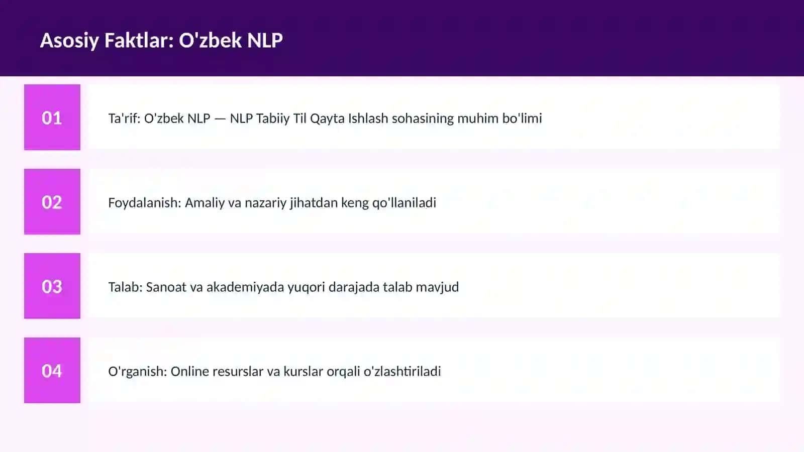 AI | NLP TABIIY TIL QAYTA ISHLASH 3