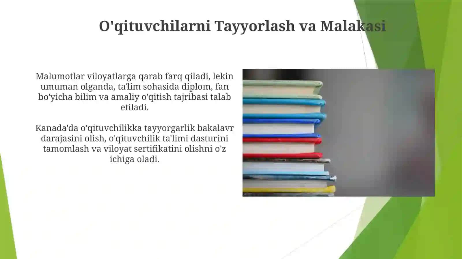 Kanada ta'lim jarayoni 3