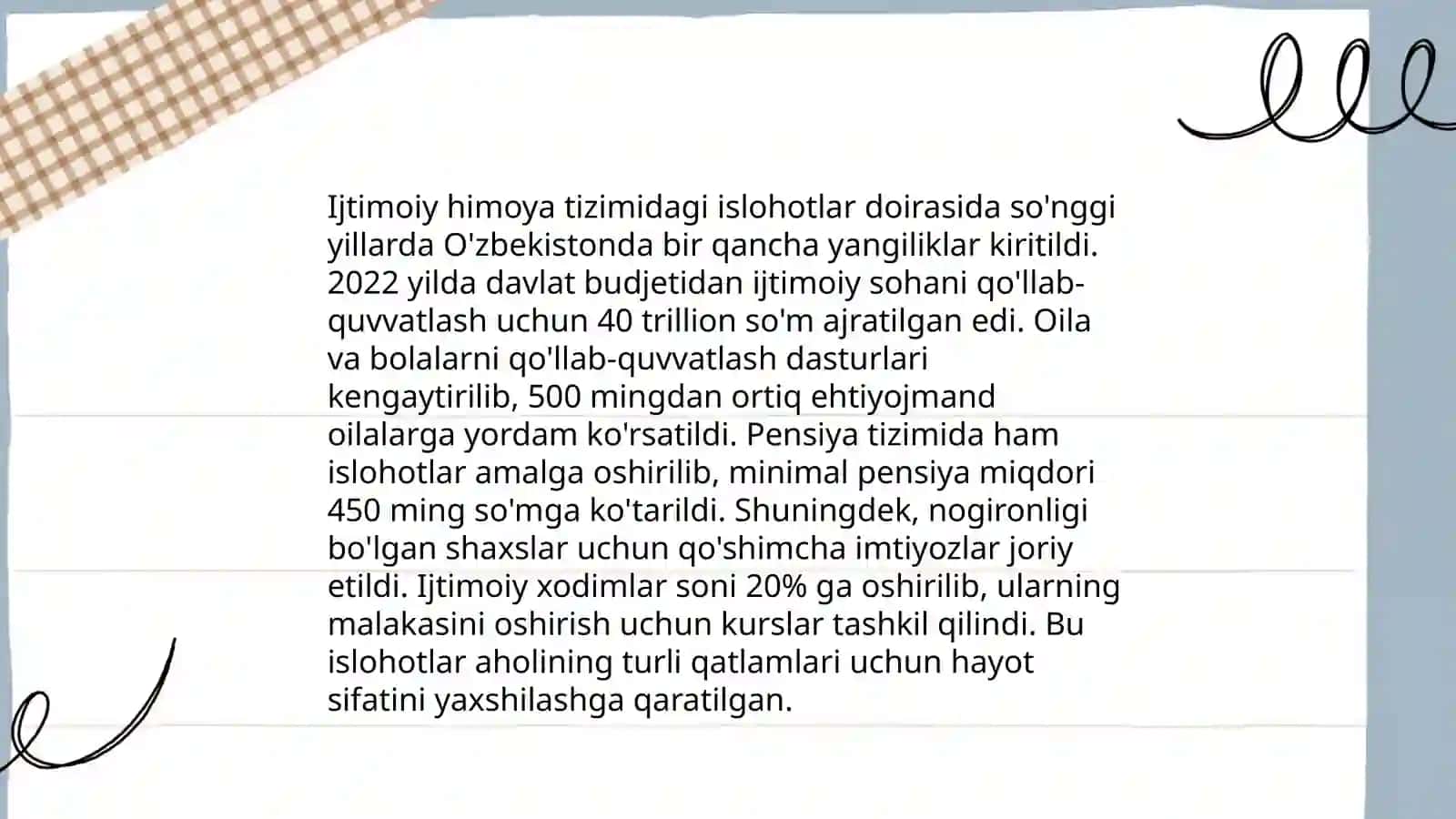 Ijtimoiy himoya tizimi va uning o'zgarishlari 3