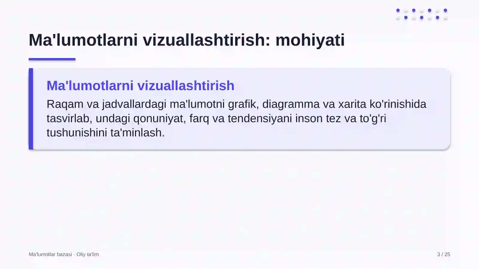 Kompyuter servis markazlarida ma'lumotlarni vizuallashtirish 3