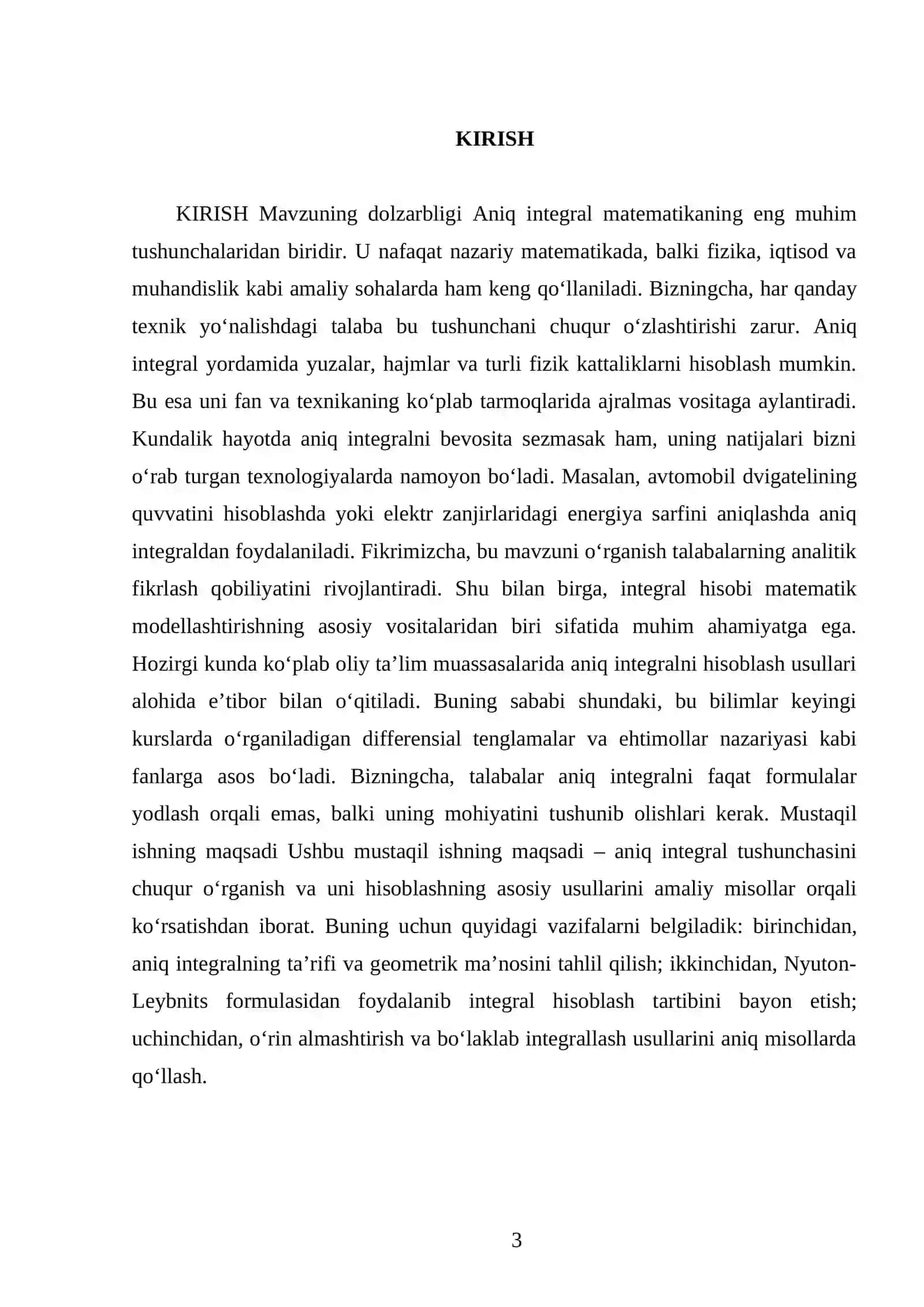 Aniq integral va uni hisoblash 3
