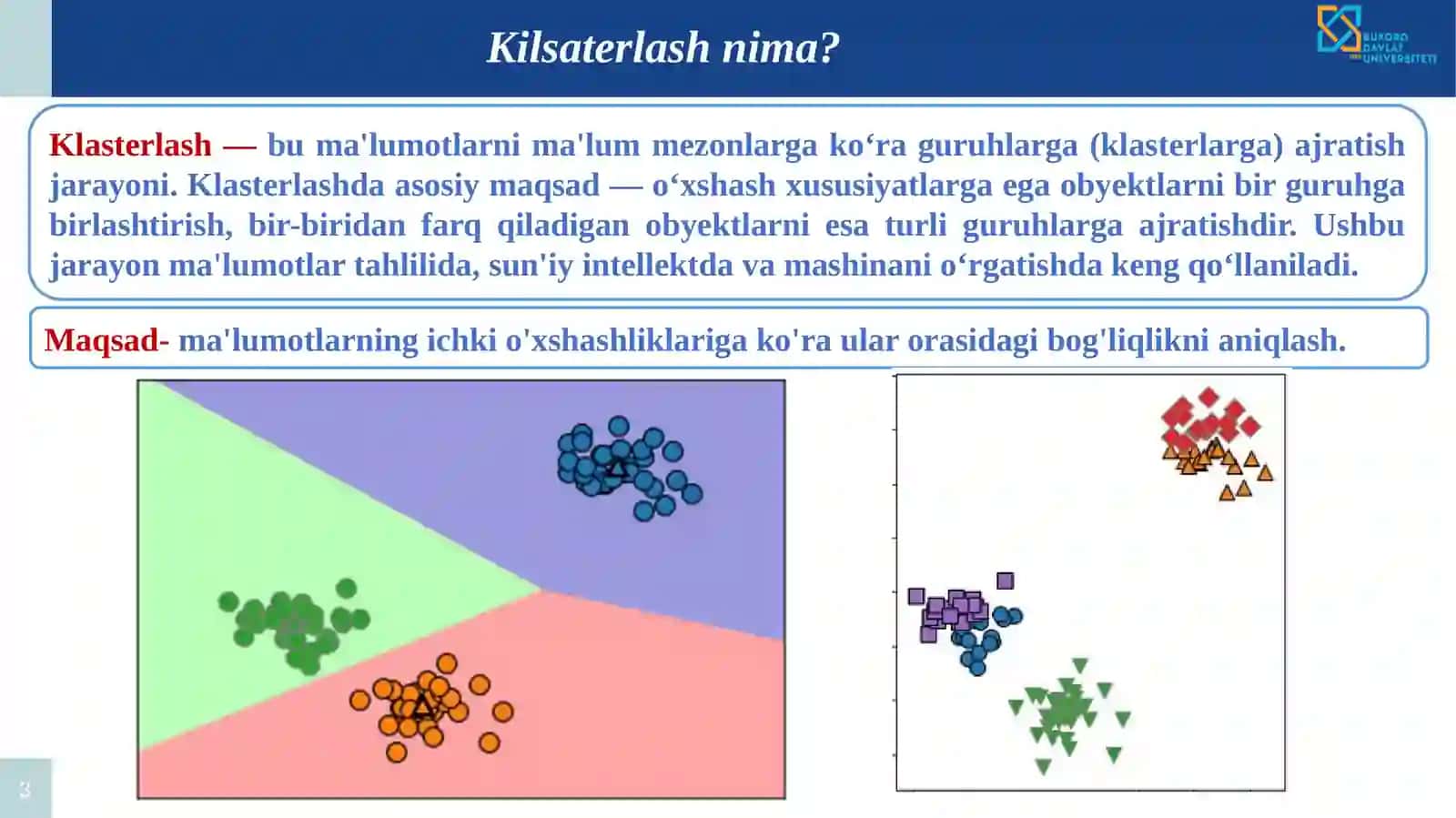Ma'lumotlarni klasterlash 3