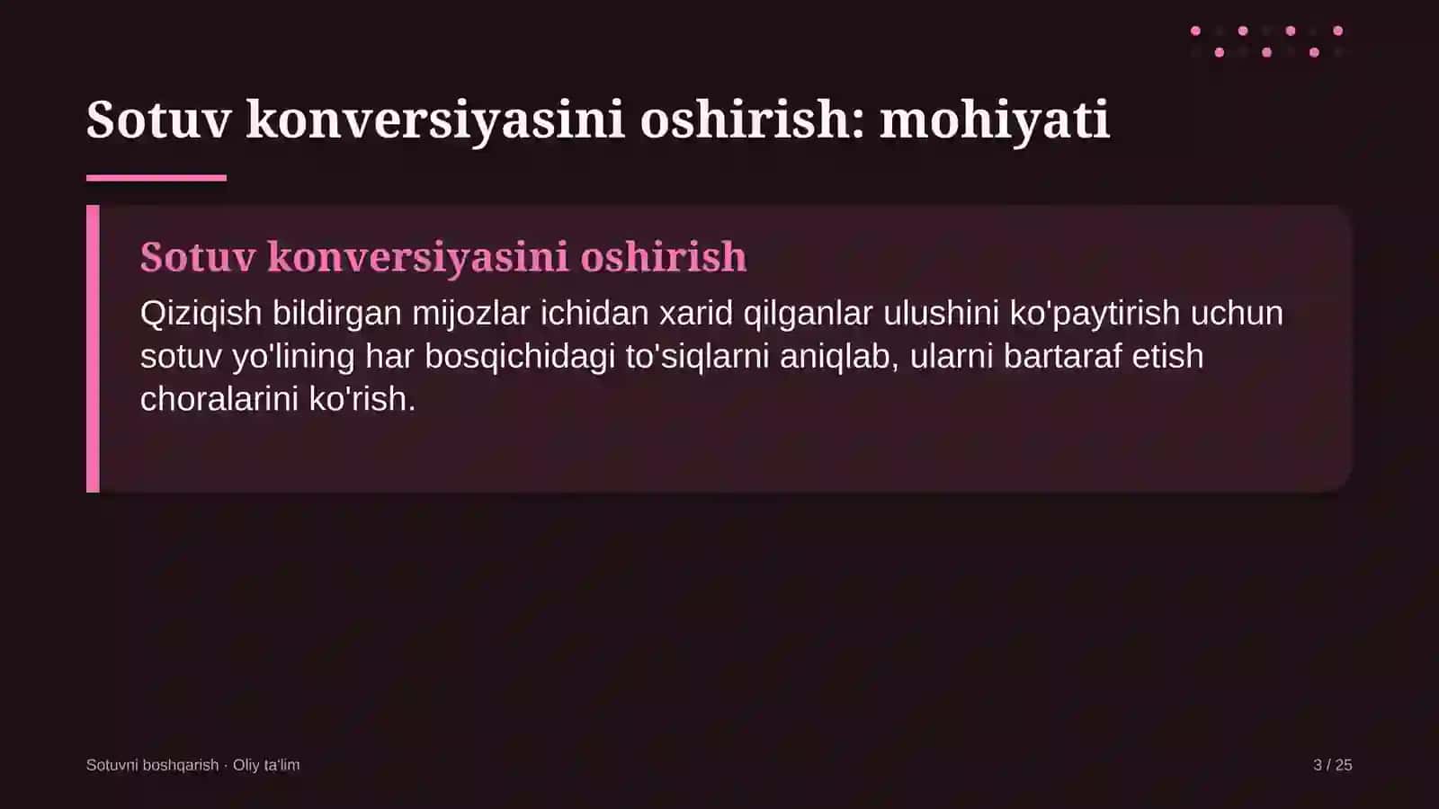 Qurilishda sotuv konversiyasini oshirish 3