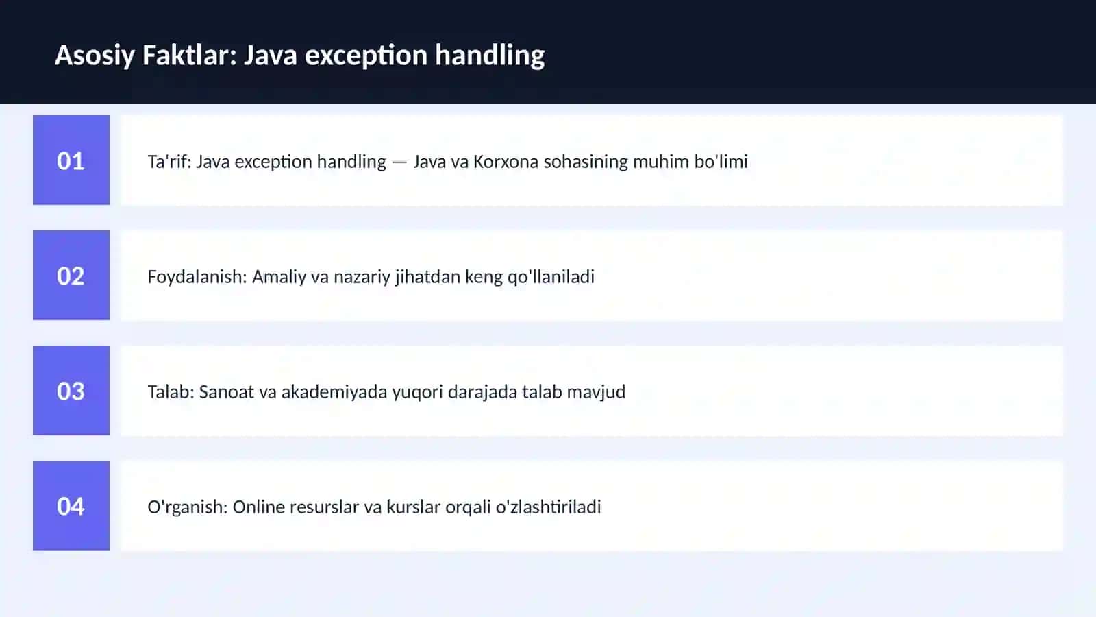 Java exception handling 3
