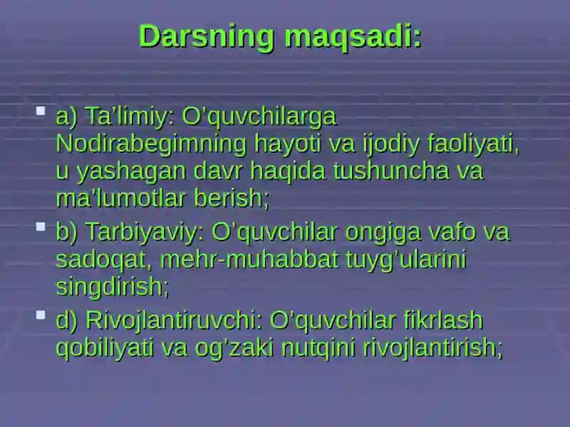 Nodiraning hayoti va ijodiy faoliyati 3