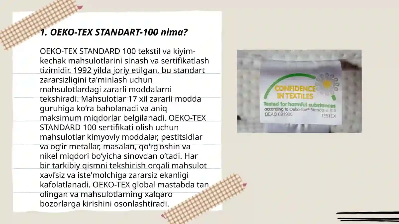 OEKO-TEX STANDART-100 3
