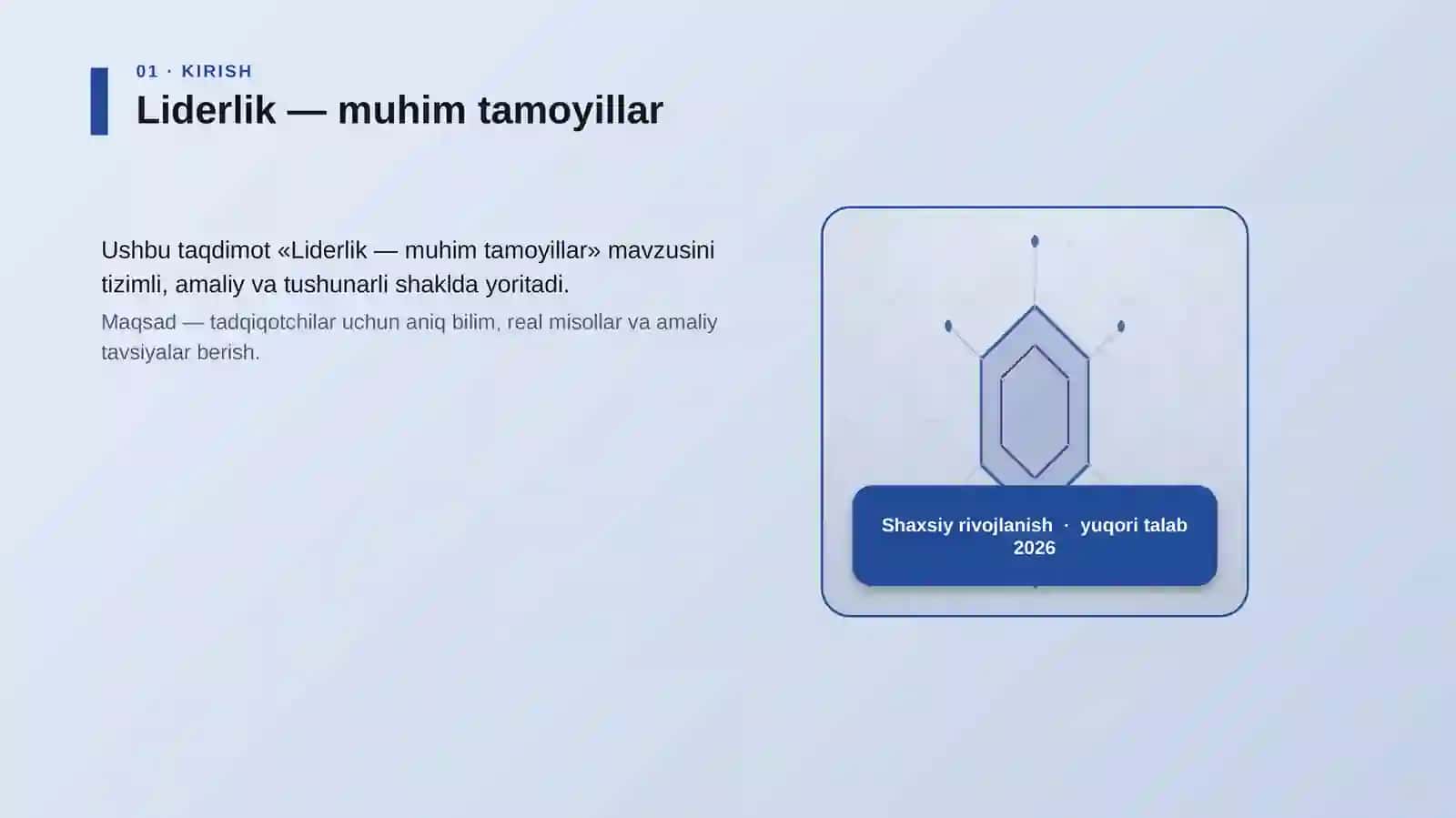 Liderlik — muhim tamoyillar 3