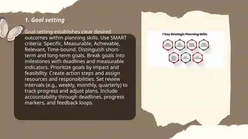 Planning skills 3