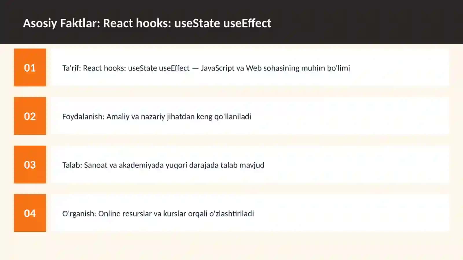 React hooks: useState useEffect 3