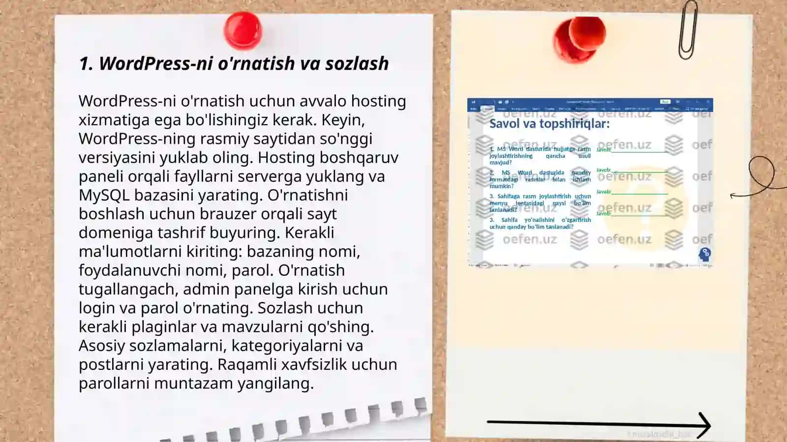 WordPress CMS bilan ishlash 3