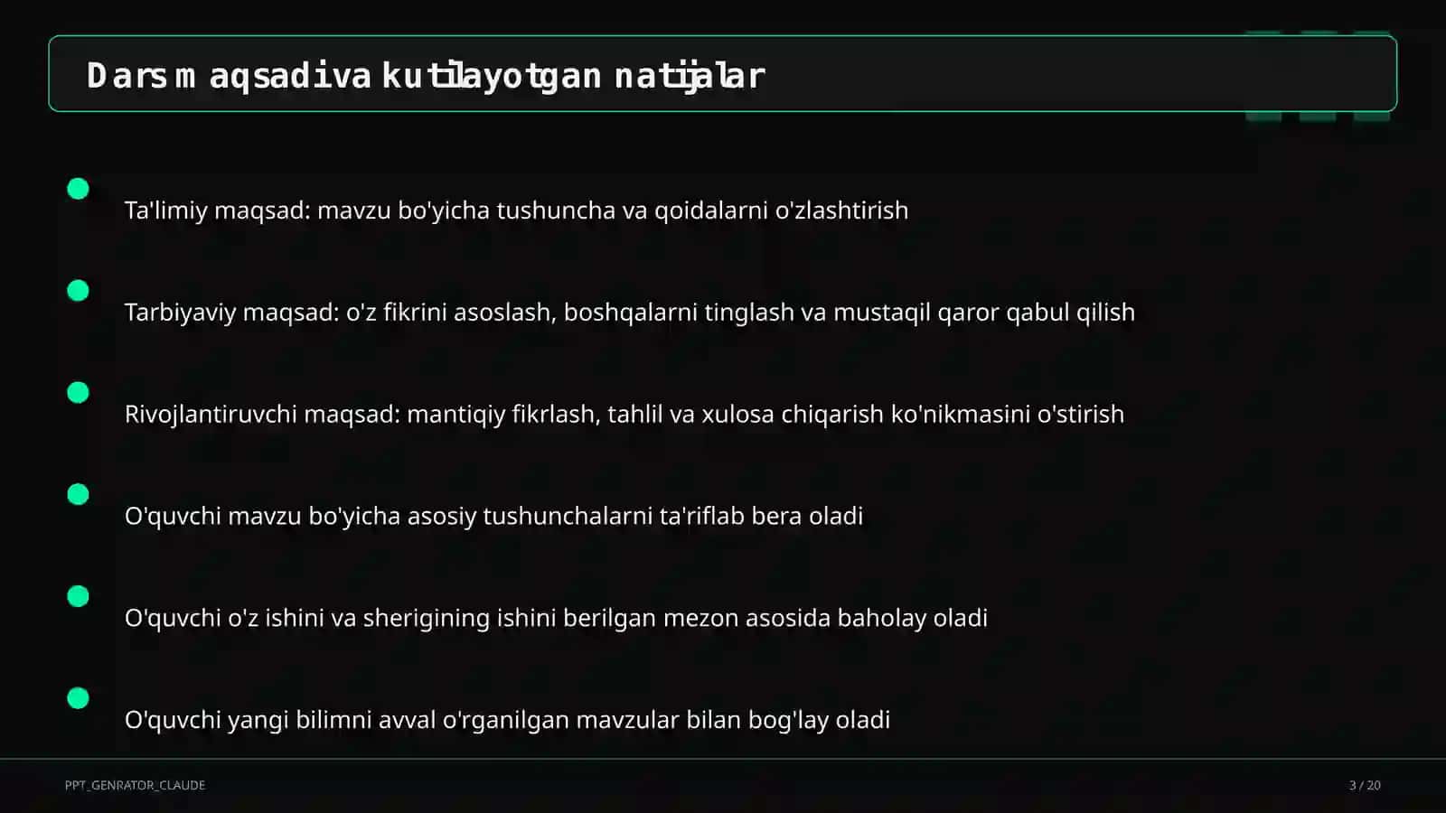 Sinf soati va tarbiyaviy tadbirlar 3