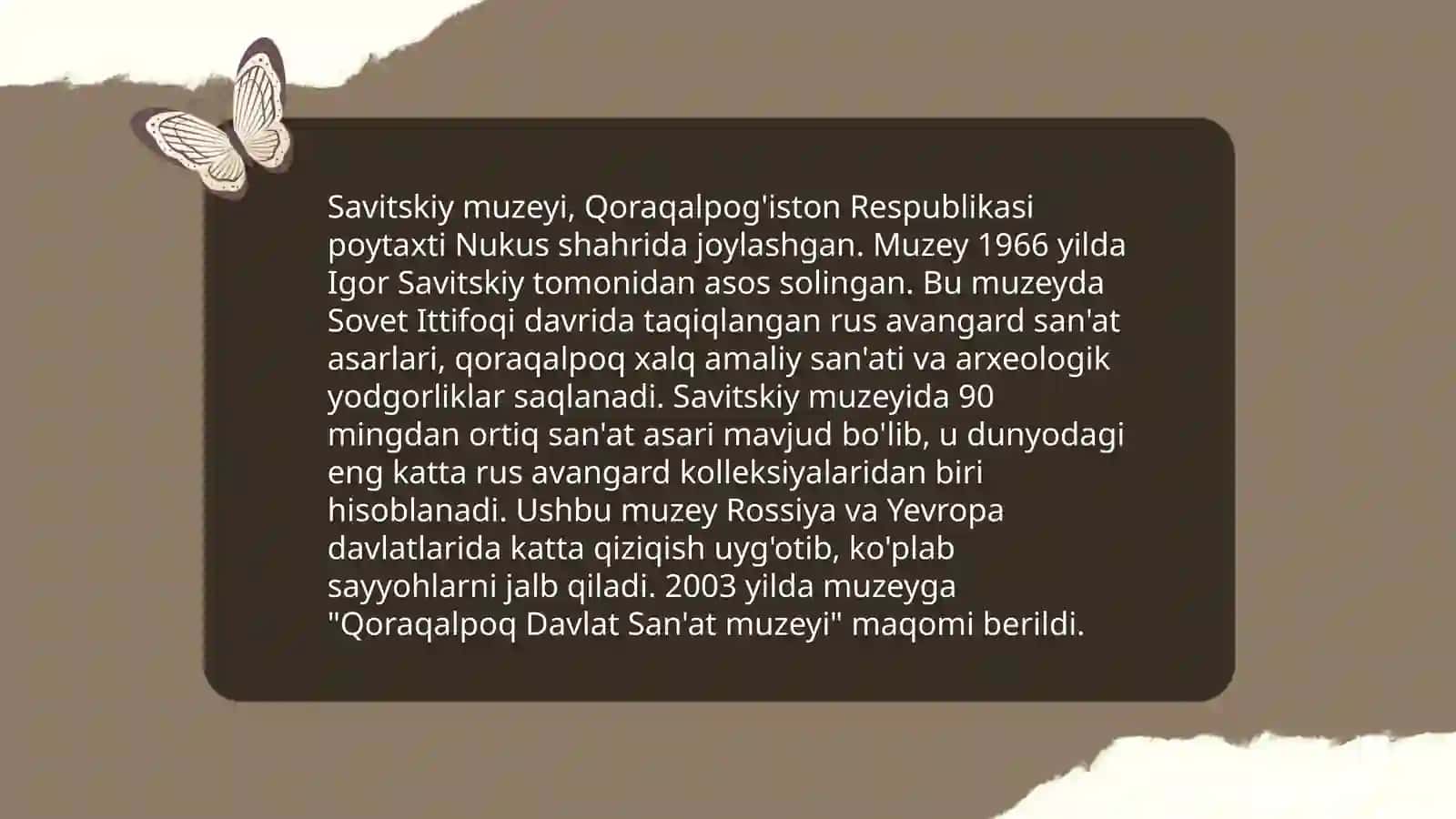 Nukus san'at muzeyi tarixi 3