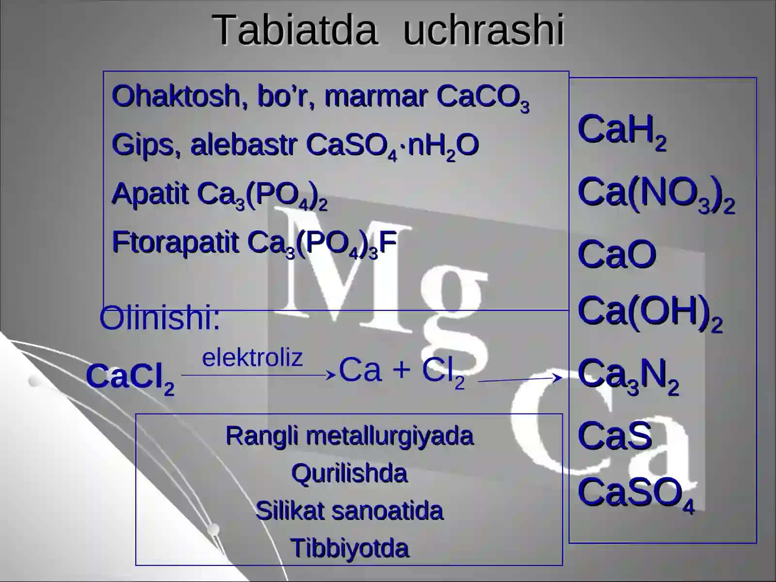 Magniy va kalsiy 3