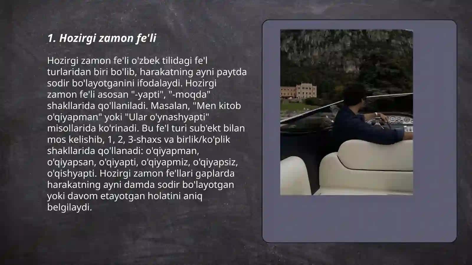 Hozirgi zamon fe'li 3