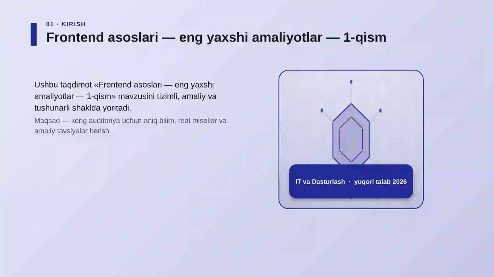 Frontend asoslari — eng yaxshi amaliyotlar — 1-qism 3