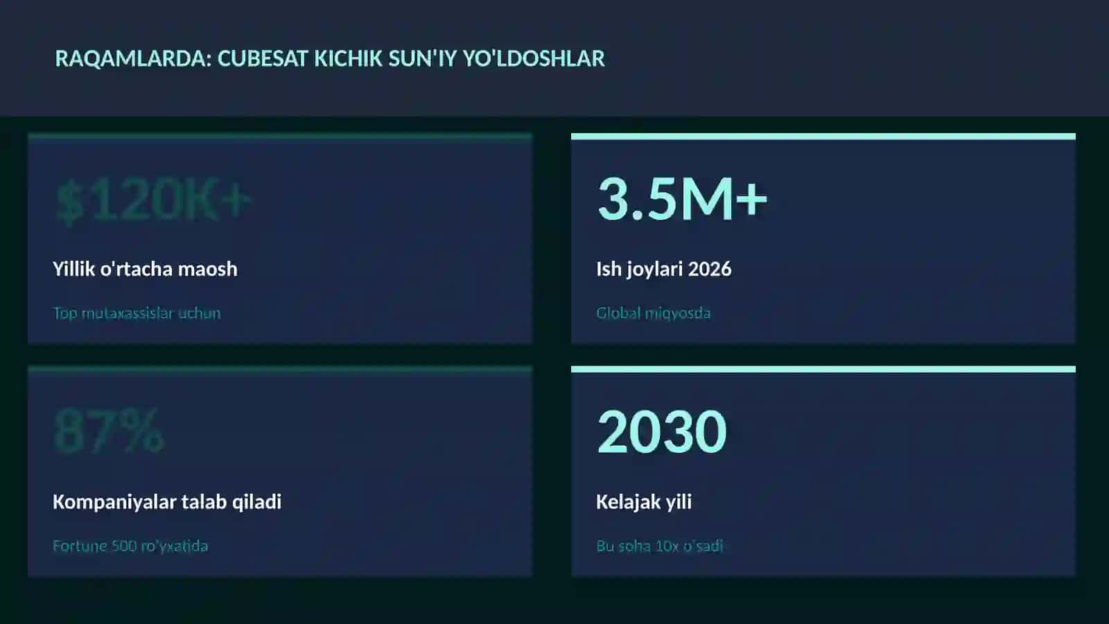 CubeSat kichik sun'iy yo'ldoshlar 3