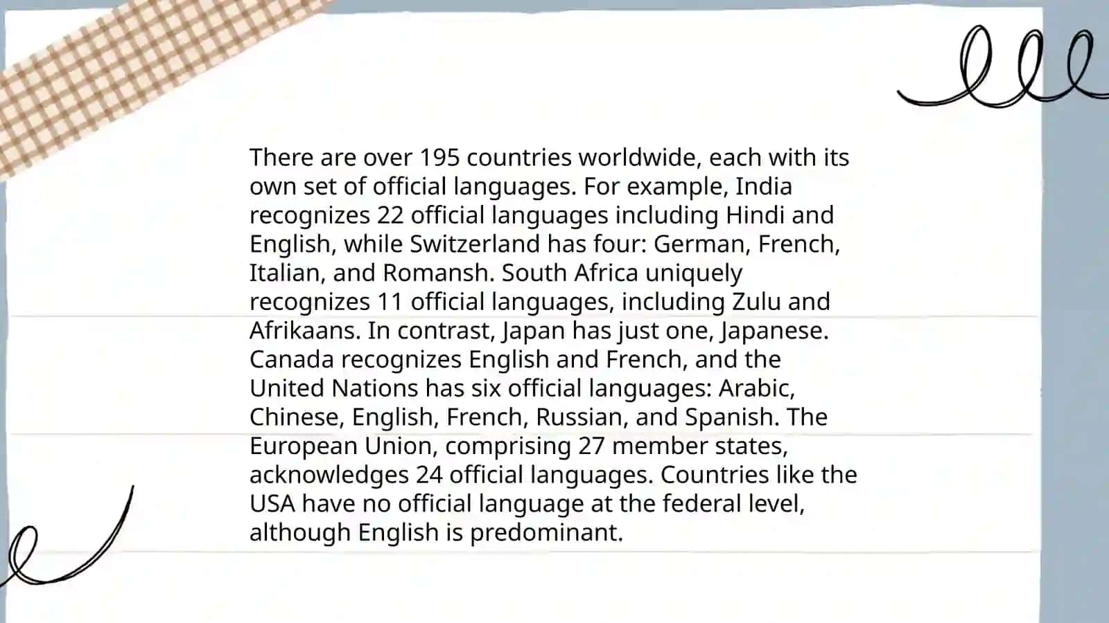 Countries, nationality and language 3