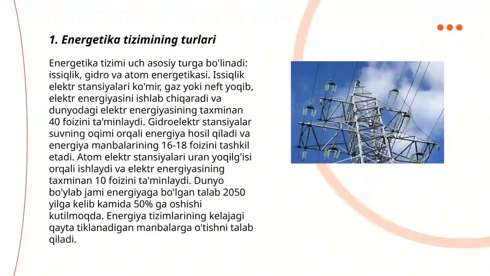 Energetika tizmi 3