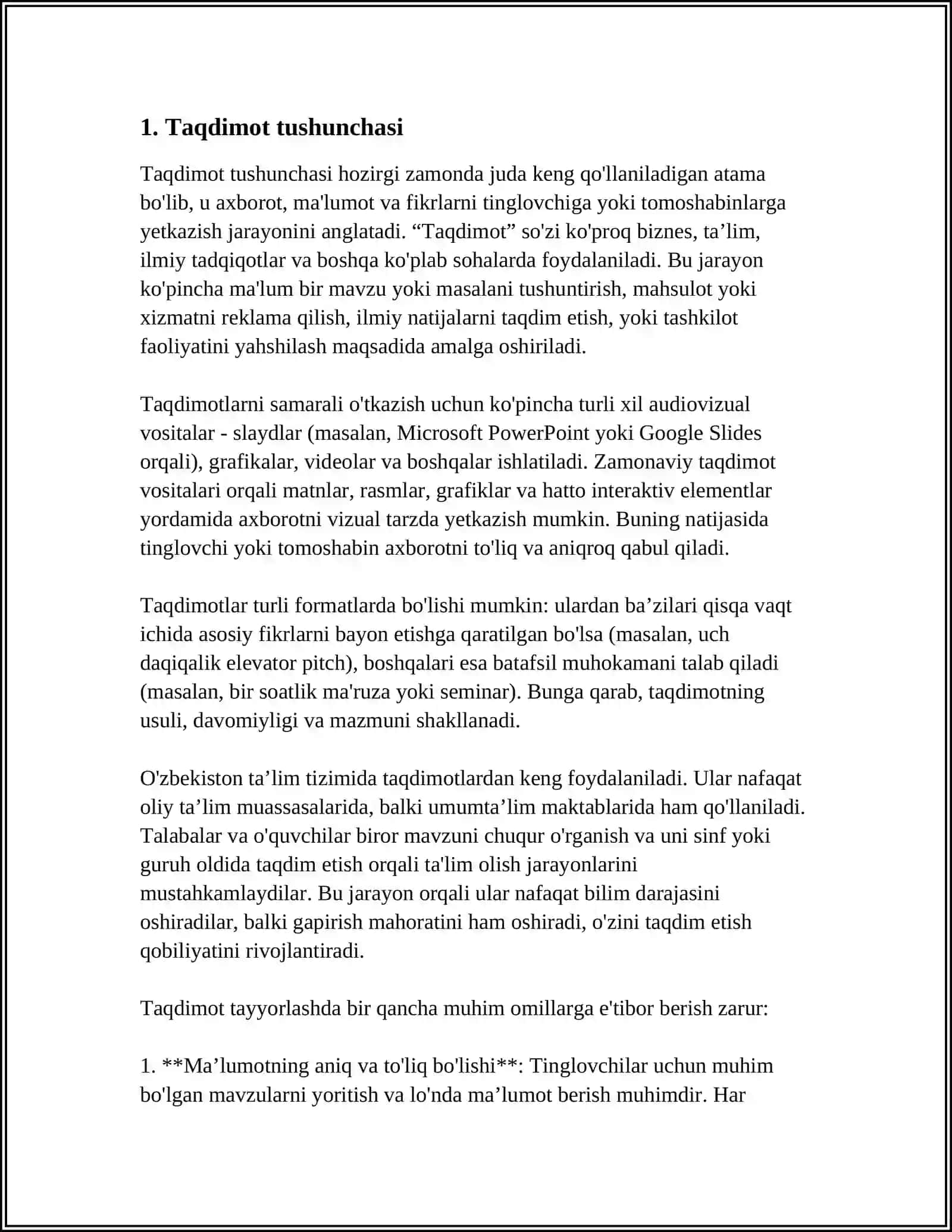 TAQDIMOT 3