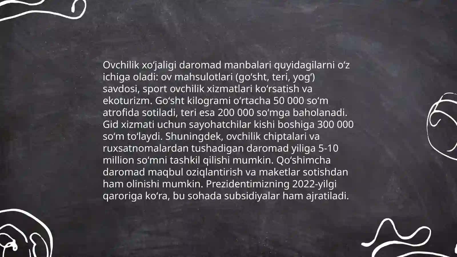 Ovchilik xoʻjaligini kirim chiqim turlari,foyda va zarari 3