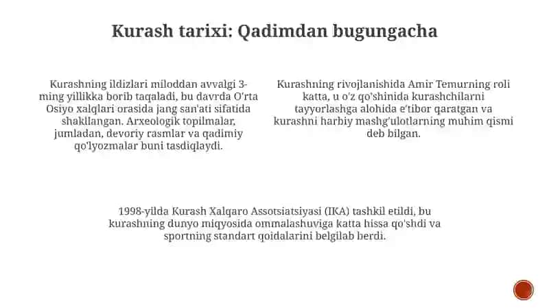 Kurashning Tarixi va Mustaqilagi 3