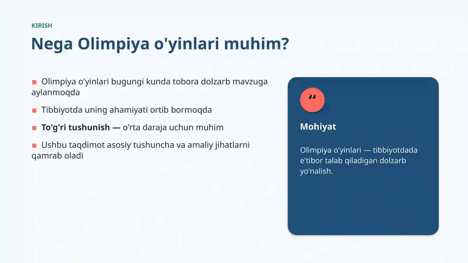 Tibbiyotda Olimpiya O'yinlari 3