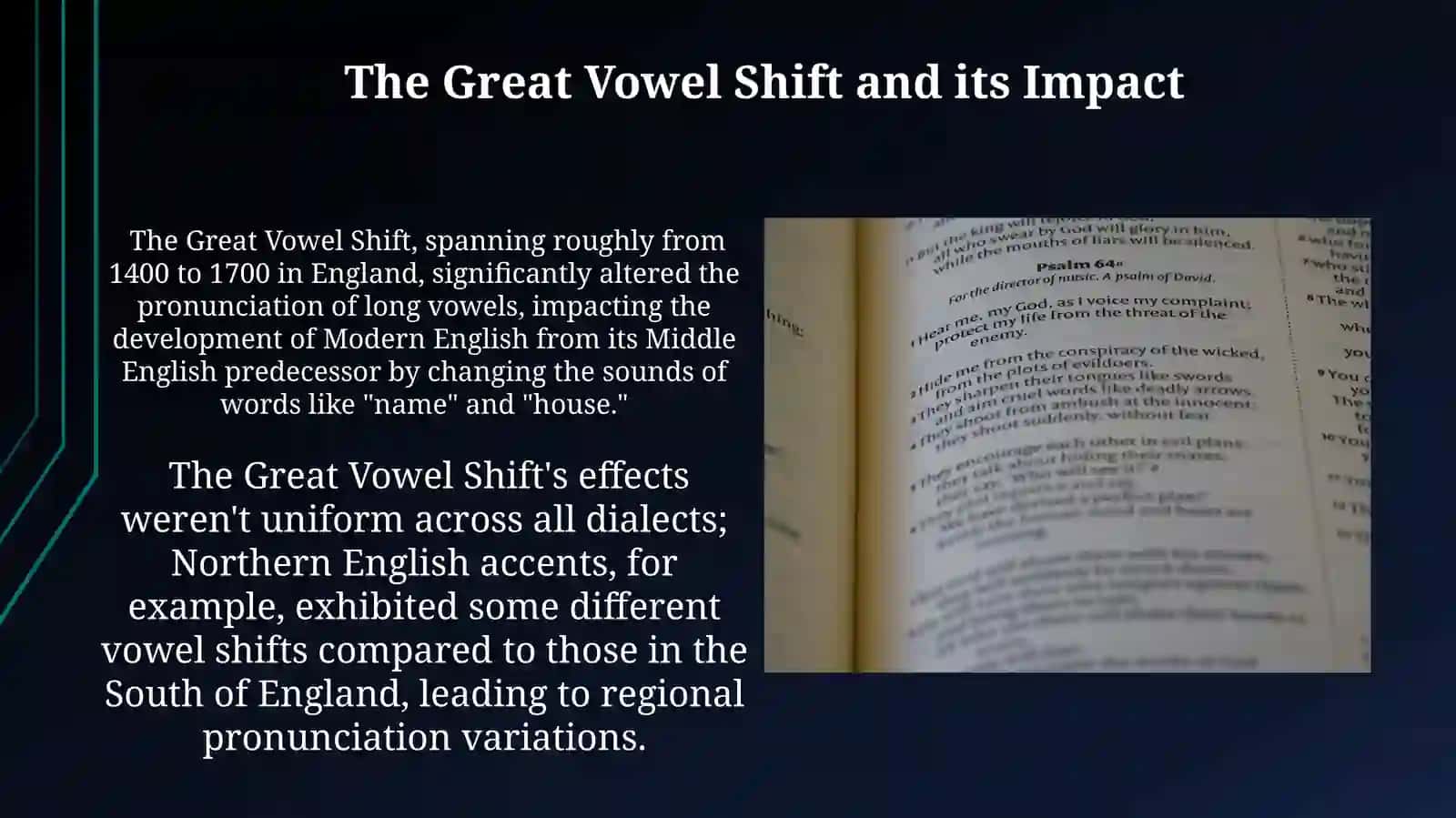 The Great Vowel Shift and its Impact 3