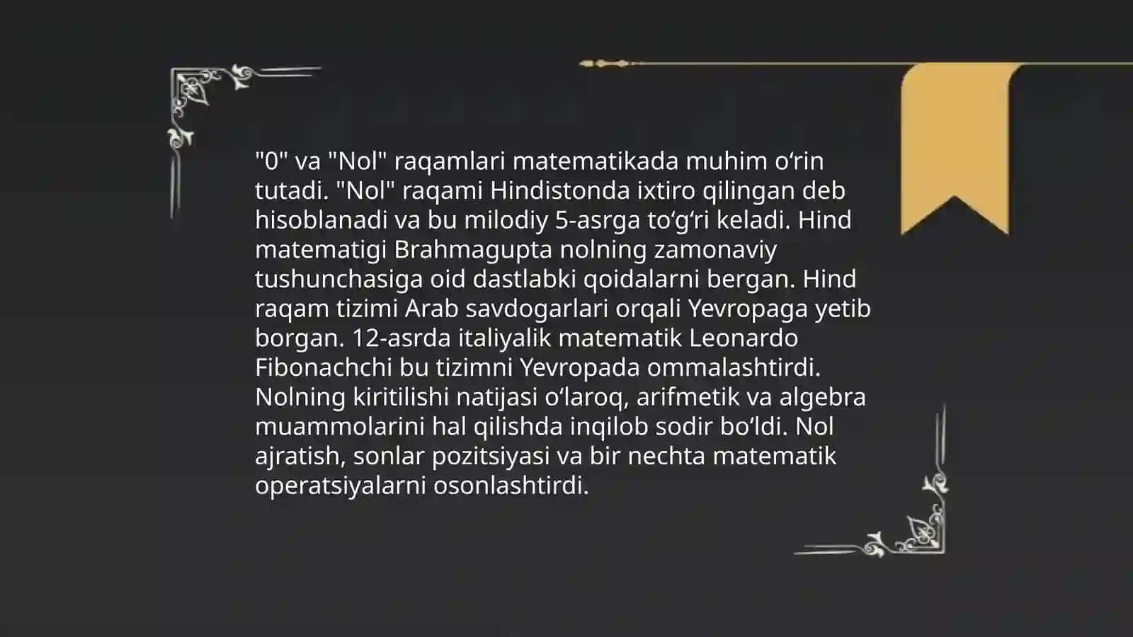 Nol va nol haqida maʼlumot 3