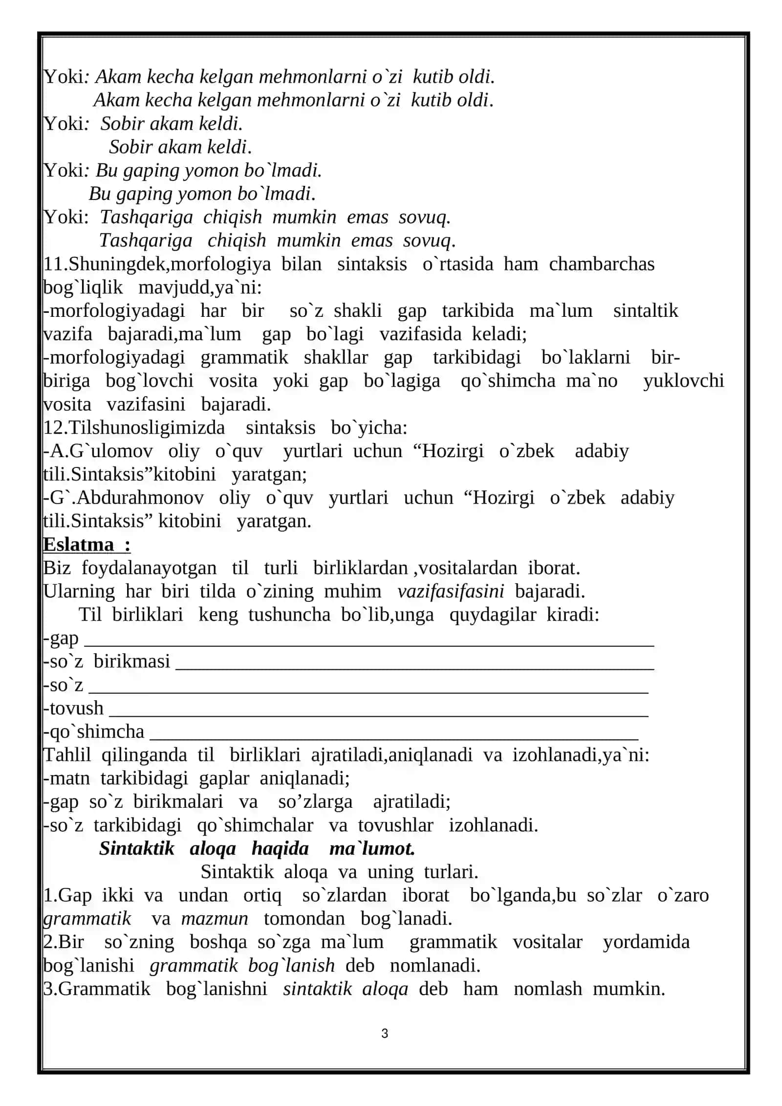SO'Z BIRIKMASI 3