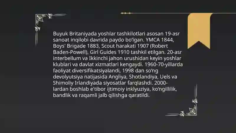 Yoshlar Tashkilotlari Tarixi 3