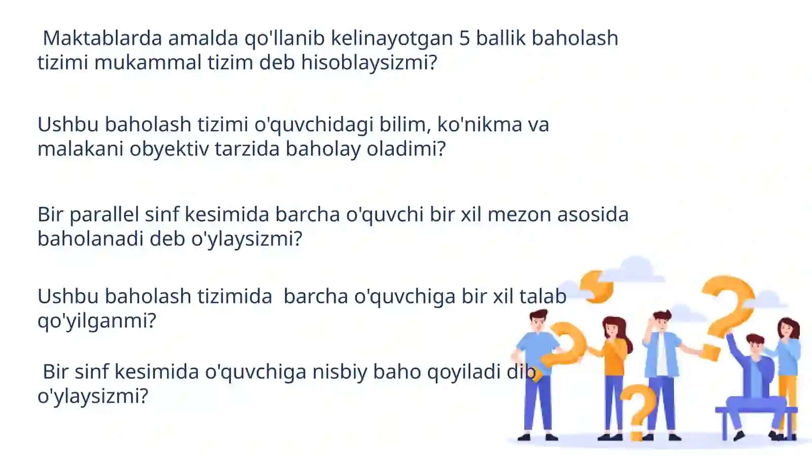 Yangi baholash tizimi 3