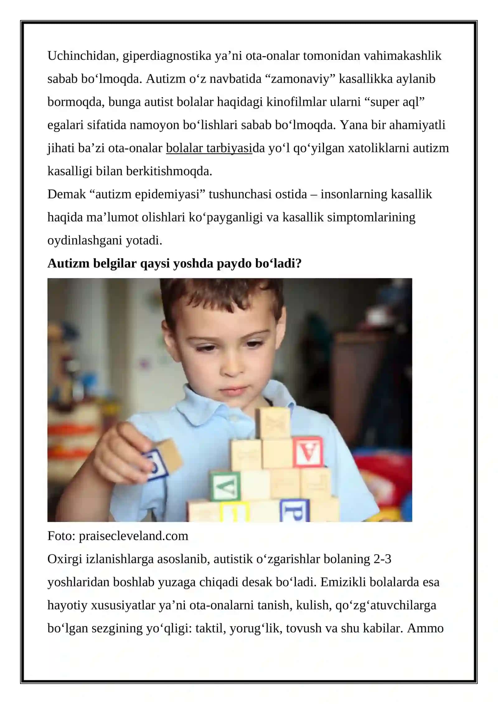 Bolalar autizmi 3
