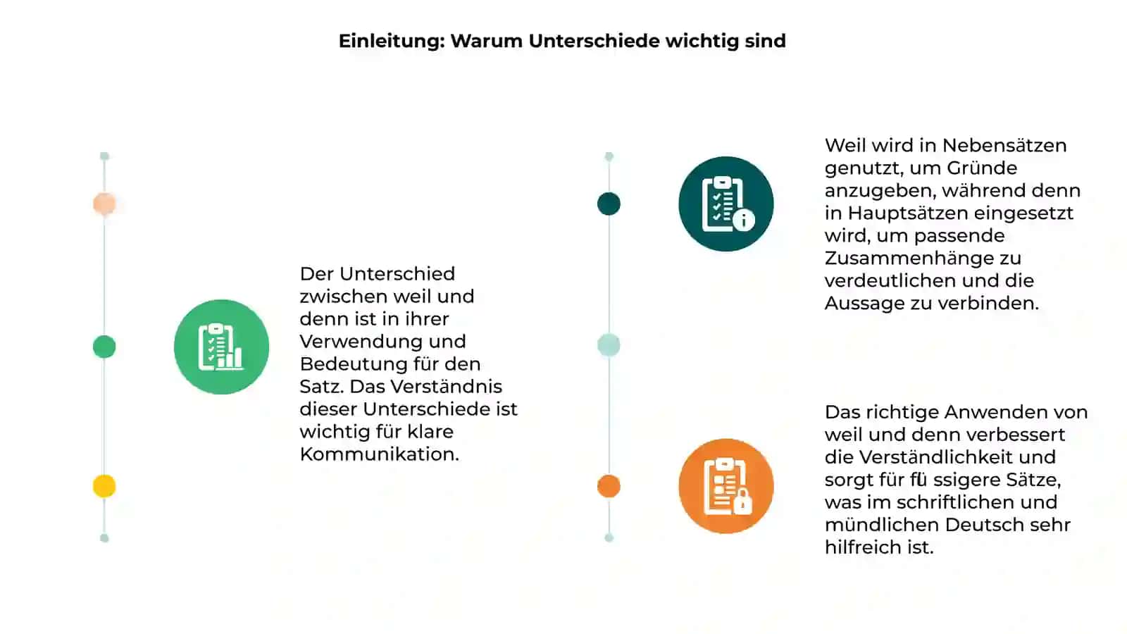 Unterschied zwischen weil und denn 3