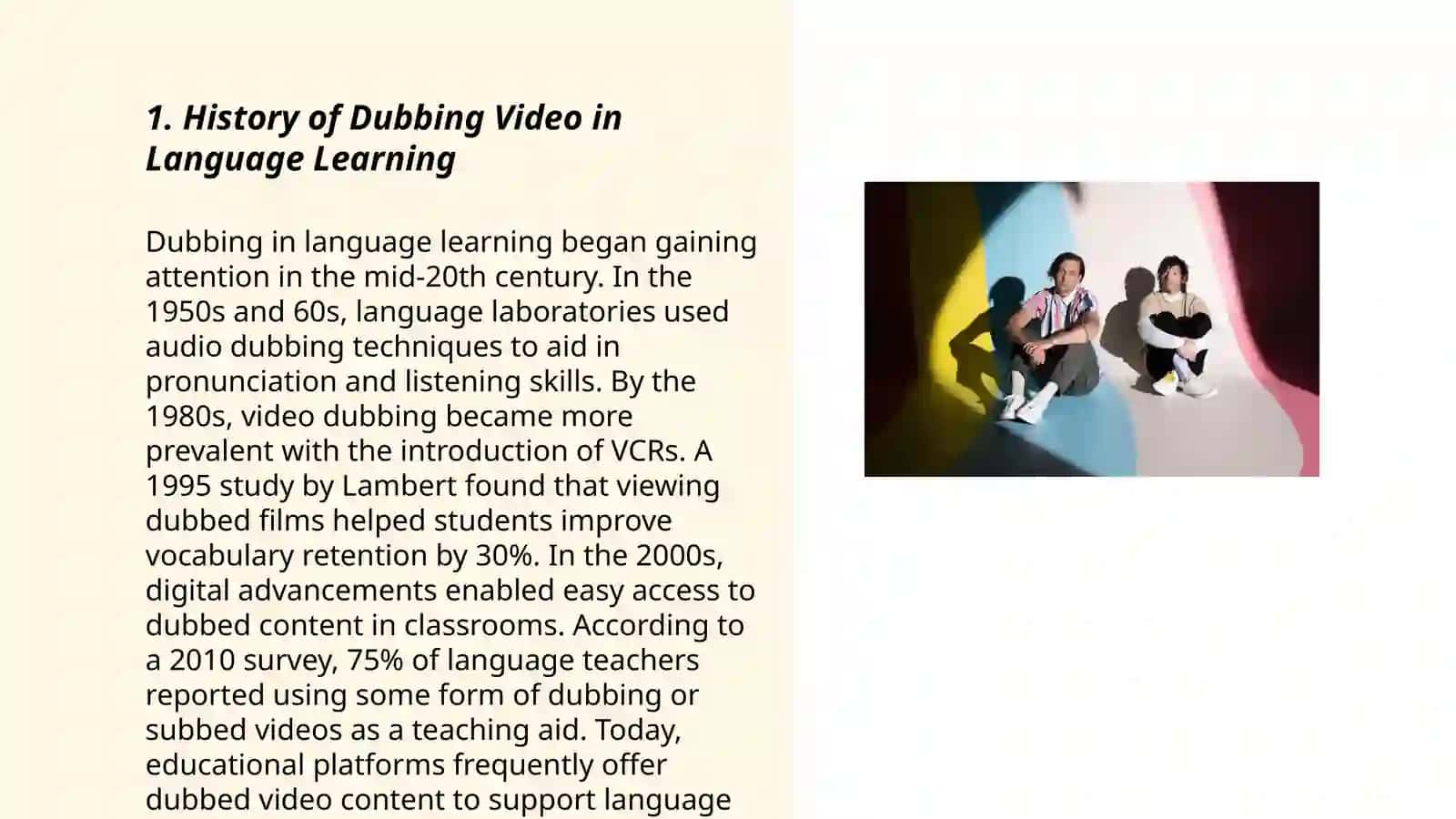 The use of dubbing video method in teaching pronunciation 3
