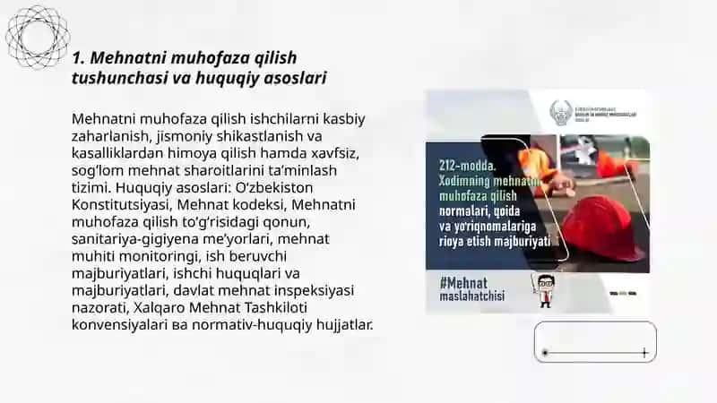 Mehnatni muhofaza qilish qonunlari 3