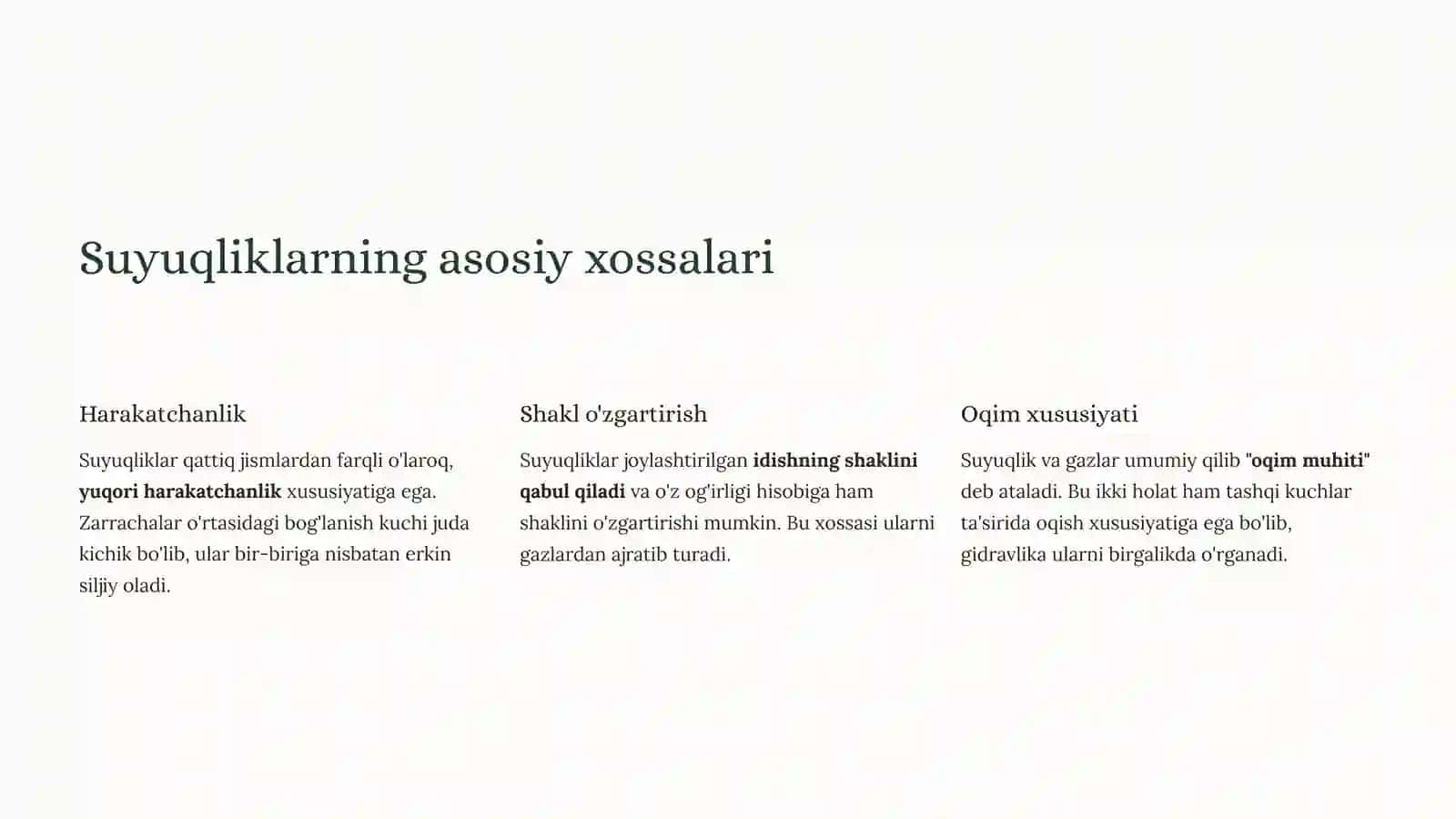 Suyuqliklar haqida asosiy tushunchalar 3