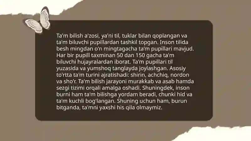 Ta'm bilish a'zosi 3