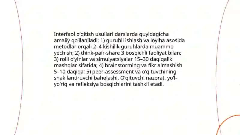Interfaol oʻqitish metodlari 3