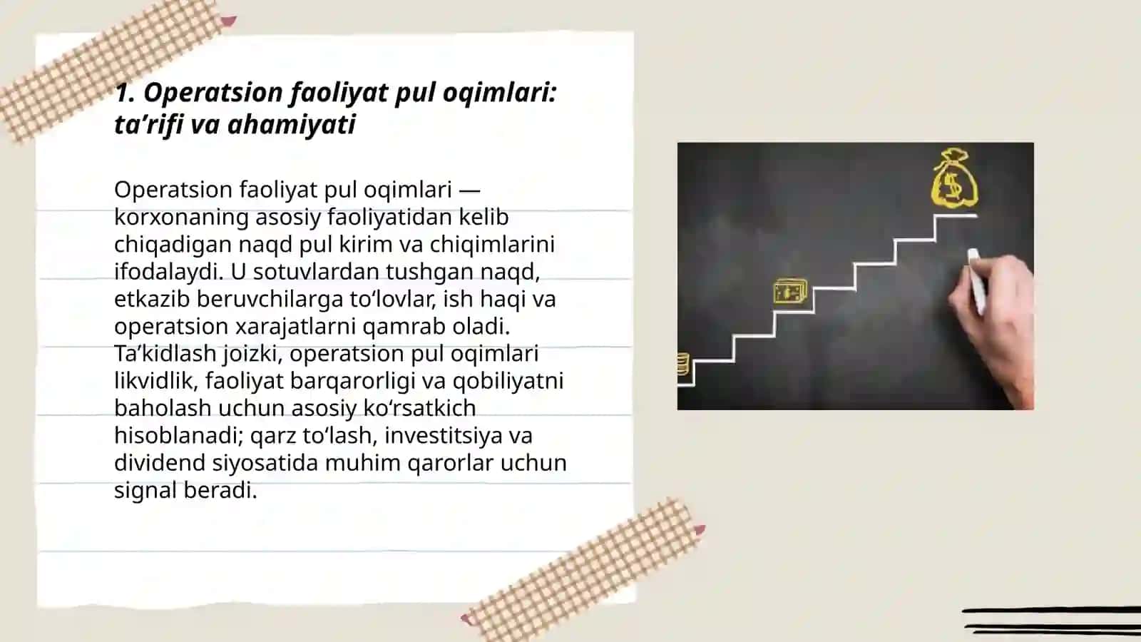 Operatsion faoliyat pul oqimlari 3