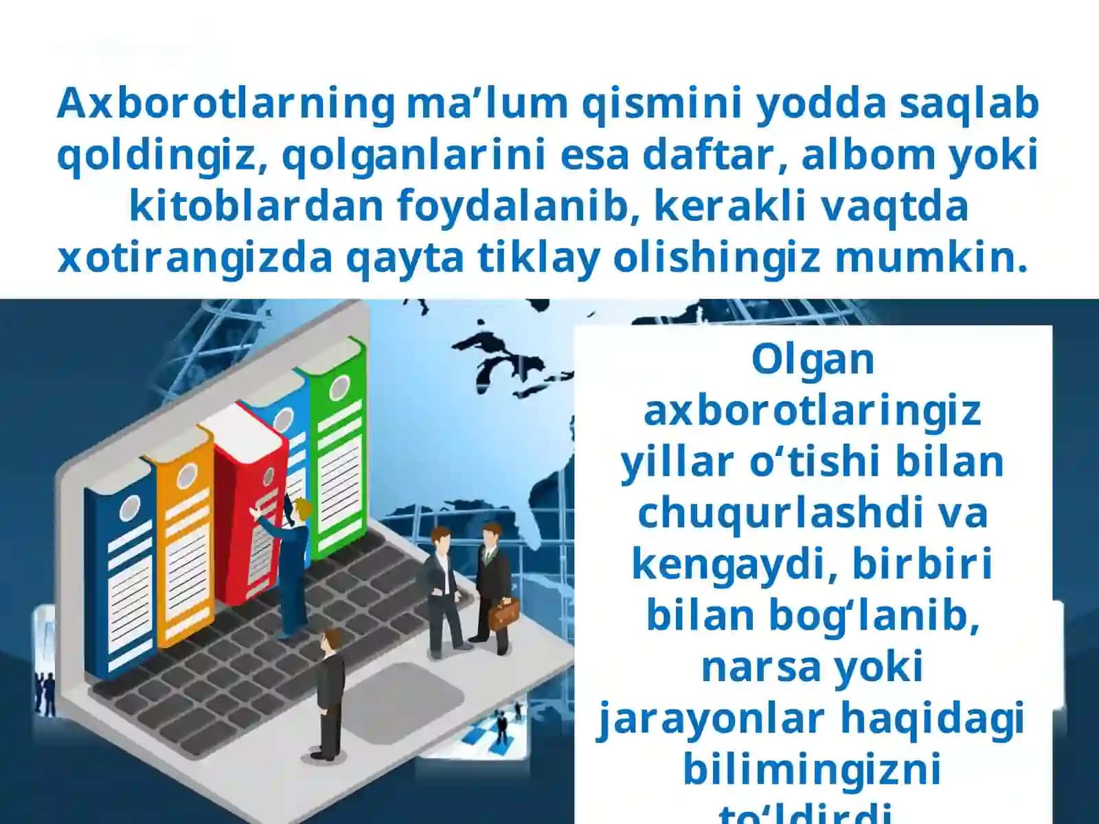 Axborotlar ustida bajariladigan amallar 3
