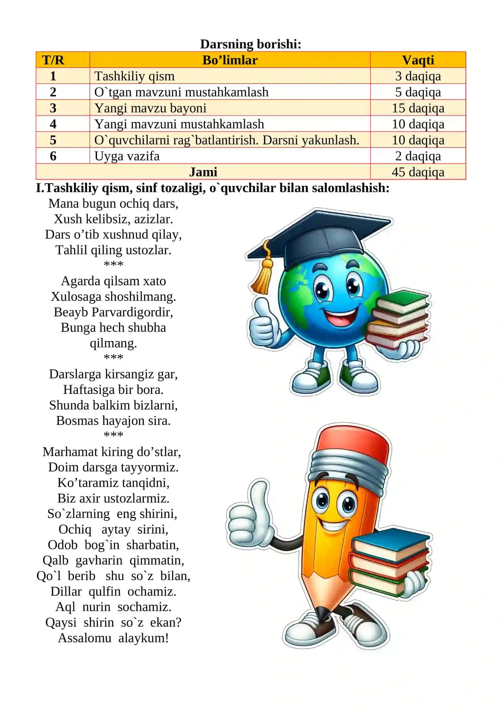 Joy nomlarining yozilishi 1-sinf ona tili dars ishlanmasi 3